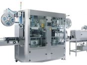 Máy lồng tem nhãn cổ và thân chai tự động