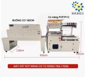 Máy Cắt Bọc Co Màng POF PVC