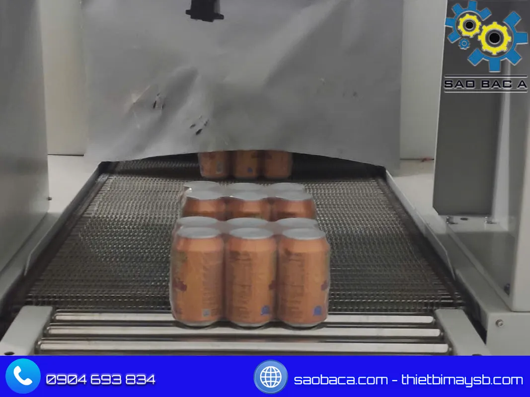 Máy Bọc Màng Lốc Lon Sao Bắc Á