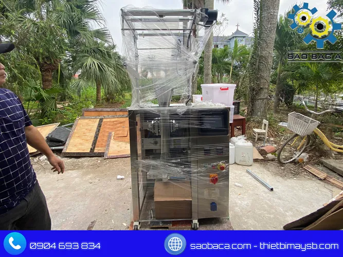 Máy đóng gói trà 4 cân điện tử Sao Bắc Á