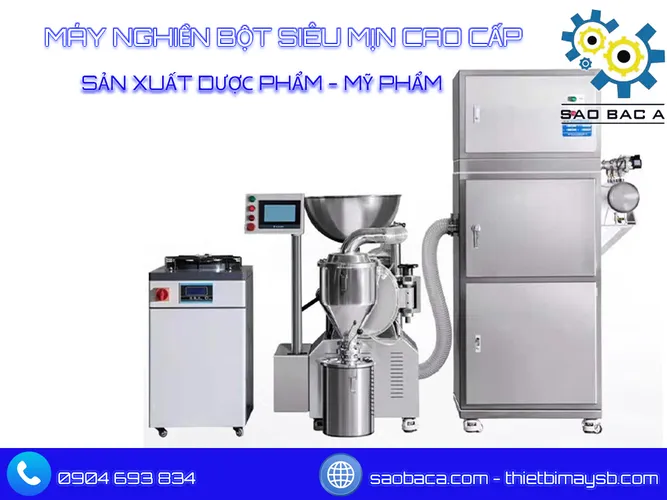 Hệ thống nghiền bột dược phẩm, mỹ phẩm cao cấp