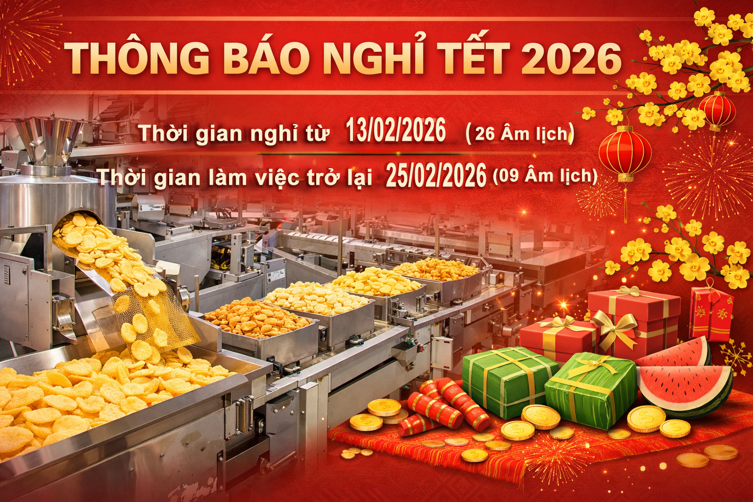 THÔNG BÁO LỊCH NGHỈ TẾT NGUYÊN ĐÁN BÍNH NGỌ 2026 - SAO BẮC Á